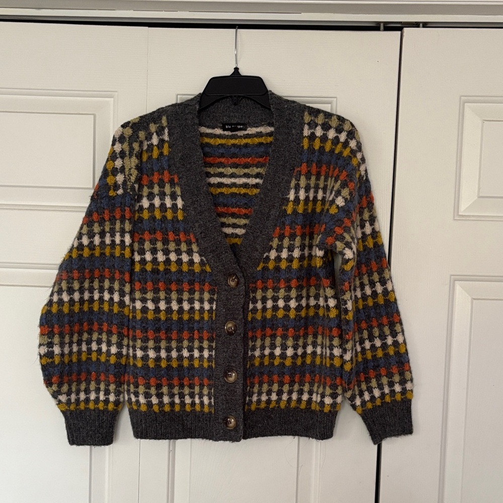 Blu Pepper Multicolor Patterned Cardigan